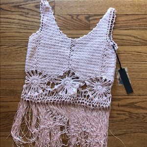 *NEW boho festival top with fringe small